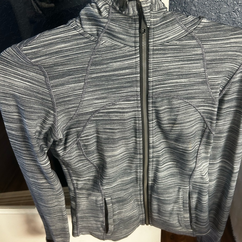lululemon athletica Charcoal Striped Hoodie